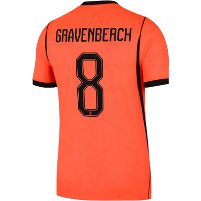 Nike Nederland Thuis Shirt WK Gravenberch 8