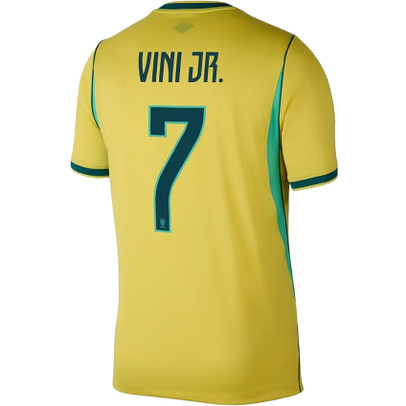 Nike Brazilië Thuis Shirt WK 2026 Vini Jr. 7 Kids