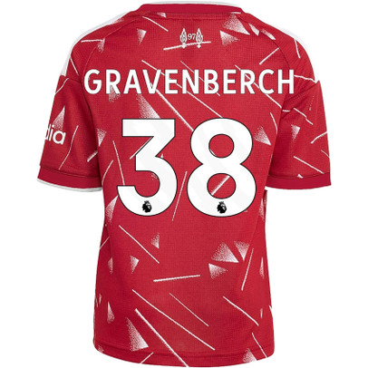 adidas Liverpool Thuis Shirt Gravenberch 38 Kids
