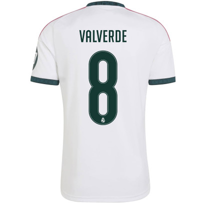レアル・マドリード　Real Madrid VALVERDE 8 ユニフォーム adidas Real Madrid Home Shirt Valverde 8 - PassaSports.com