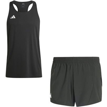 adidas Adizero Singlet Short Set Heren