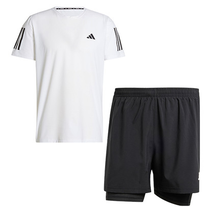 adidas OTR Shirt 2in1 Short Set Heren