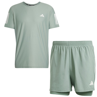adidas OTR Shirt 2in1 Short Set Heren