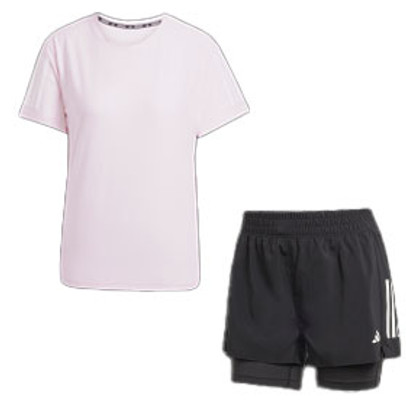 adidas OTR Tee 2in1 Short Set Dames