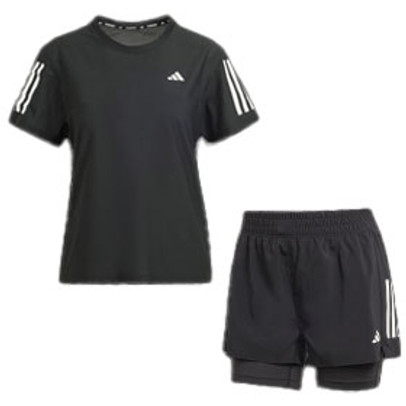 adidas OTR Tee 2in1 Short Set Dames