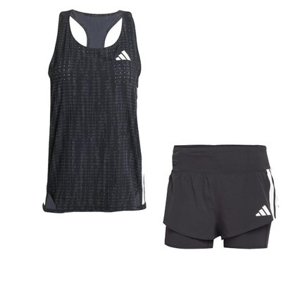 adidas Adizero Singlet 2in1 Short Set Damen