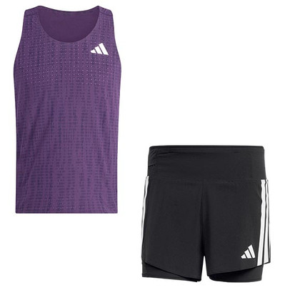 adidas Adizero Singlet 2in1 Shorts Set Herren