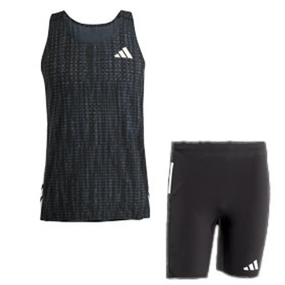 adidas Adizero Singlet kurze Leggings Set Herren