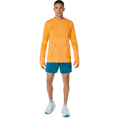 ASICS Road Longsleeve 5'' Short Set Heren