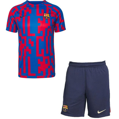 Nike FC Barcelona Pre-match Trainingsset Kinder
