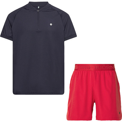 Björn Borg Ace Performance Zip Polo Set Heren