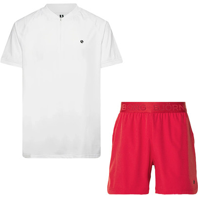 Björn Borg Ace Performance Zip Polo Set Heren