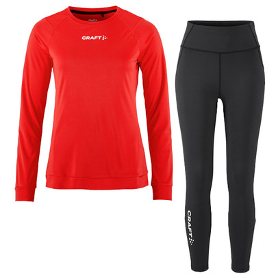 Craft Longsleeve Leggings Zip Set Damen