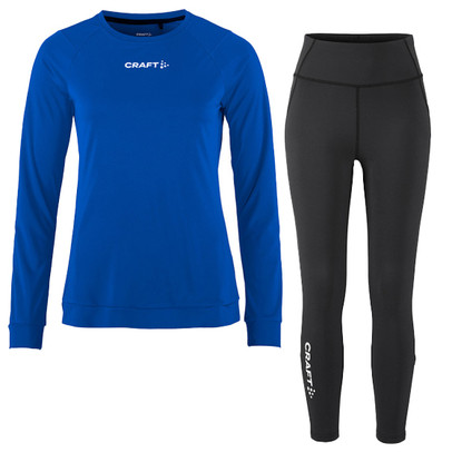 Craft Longsleeve Leggings Zip Set Damen
