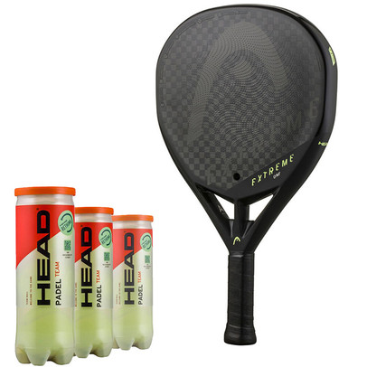 Head Racket + Balls Pack 4