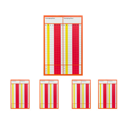 HandbalNL Scorekaarten base - 5 stuks