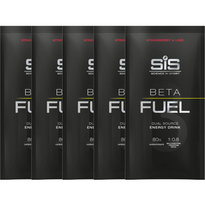 SIS Beta Fuel 80 Aardbei & Limoen Sachet 82g - 5 stuks