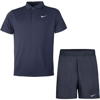 Nike Court Victory Solid Polo 7 Inch Set Heren