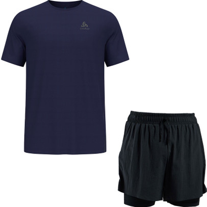 ODLO Zeroweight Tröja 2in1 Shorts Herr