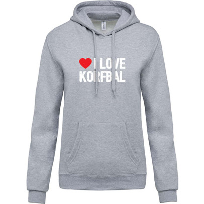i love korfbal hoodie