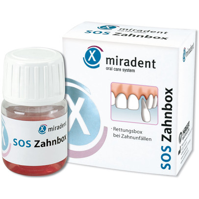Miradent SOS Zahnbox für Zahnunfälle