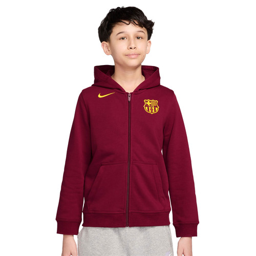 Nike FC Barcelona Club Fleece Full-Zip Hoody Kids - PassaSports.com