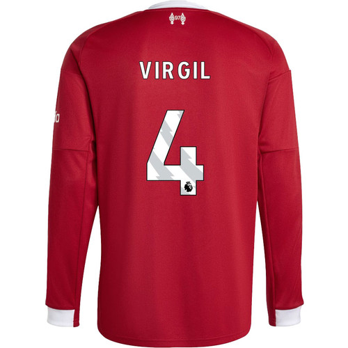 adidas Liverpool Home Kit Longsleeve Virgil 4 - PassaSports.com