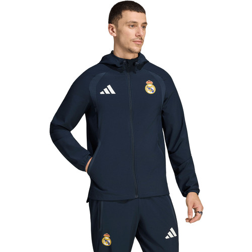  Real Madrid ジャージ ネイビー adidas Real Madrid Tiro Travel Woven Jacket - PassaSports.com