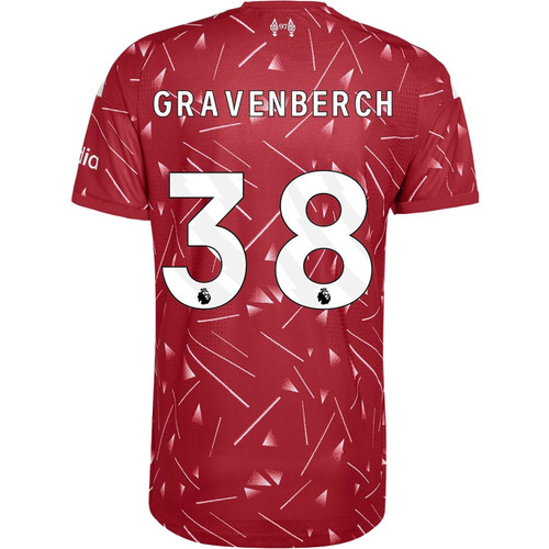 adidas Liverpool Authentic Home Shirt Gravenberch - PassaSports.com