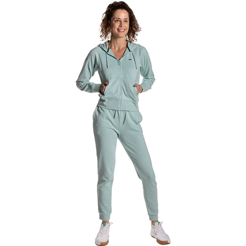 BASICDOT Joggingpak voor dames, lang trainingspak, tweedelig, vrijetijdspak, lange mouwen, ritssluiting, paars, XL
