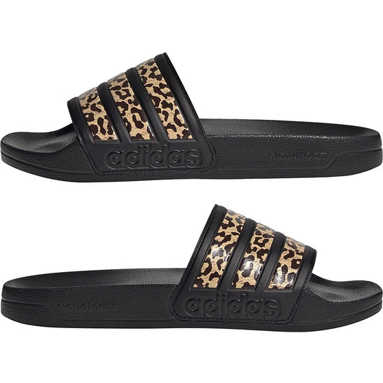 Adidas leopard slides outlet