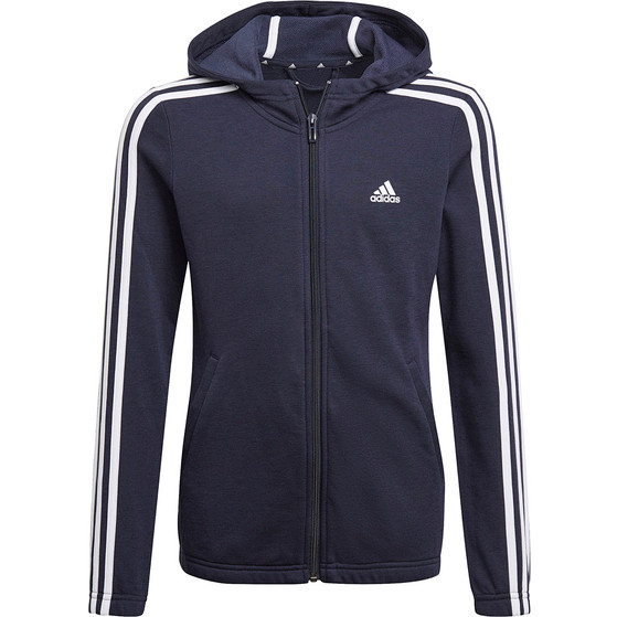 adidas 3 Stripes Full Zip Hoody Meisjes