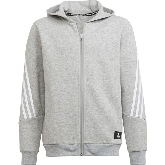 adidas 3 Stripes Full Zip Hoodie Jungen