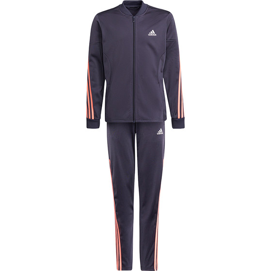 adidas 3 Stripe Tricots Poly Tracksuit Meisjes