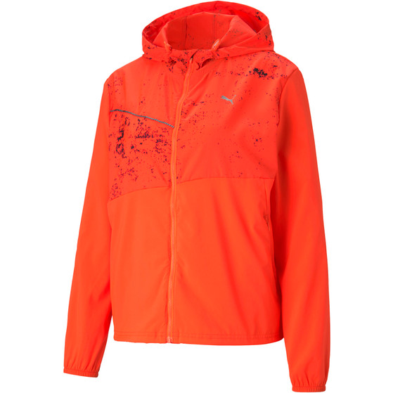 PUMA Run Graphic Hooded Jacke Damen