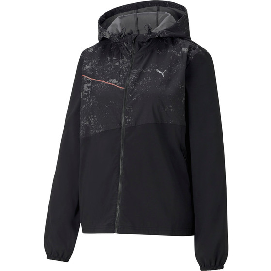 PUMA Run Graphic Hooded Jacke Damen