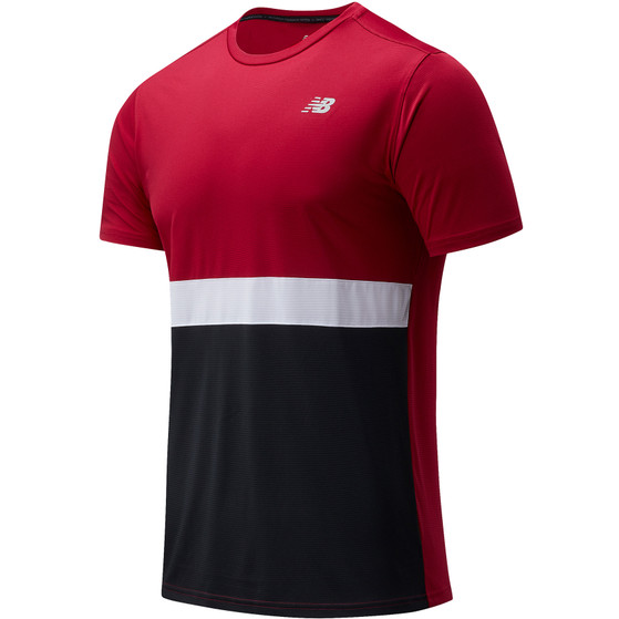 New Balance Striped Accel Shirt Herren