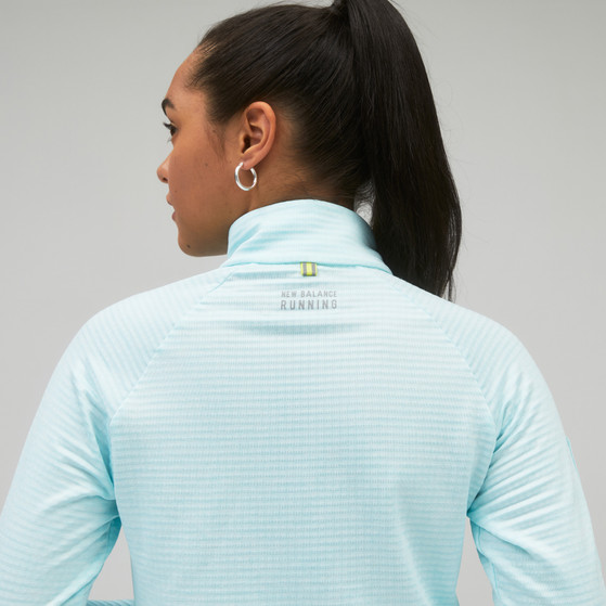 New Balance Heat Half Zip LS Damen