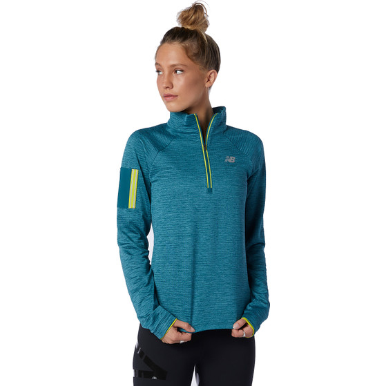 New Balance Heat Half Zip LS Damen