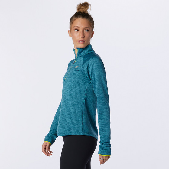 New Balance Heat Half Zip LS Damen