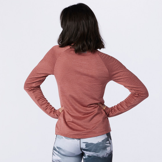 New Balance Heat Half Zip LS Damen