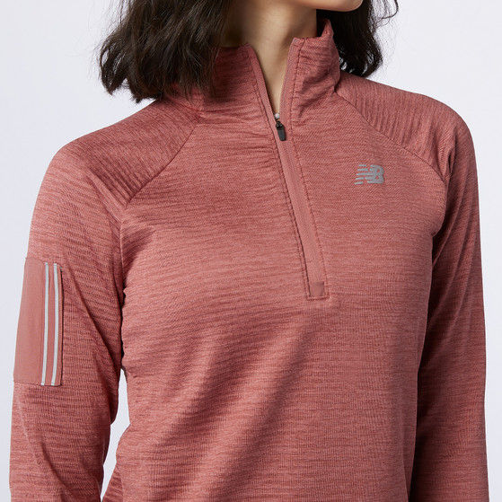 New Balance Heat Half Zip LS Damen