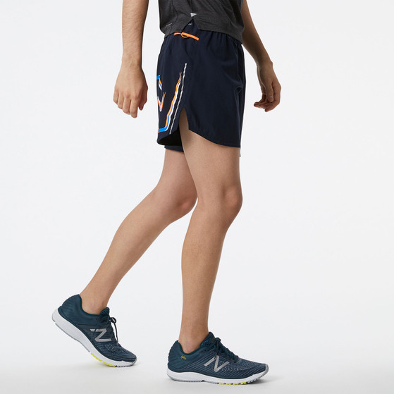 New Balance Graphic Run 5" Short Herren