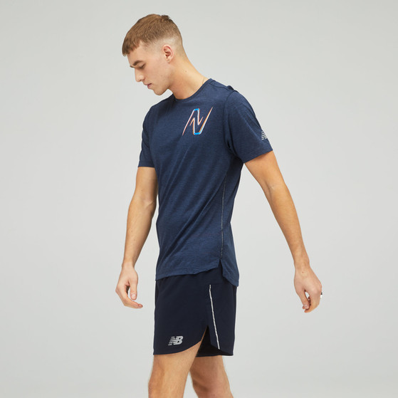 New Balance Graphic Impact Run Shirt Men