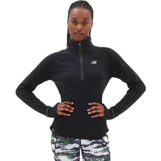 New Balance Heat Grid Half-Zip Longsleeve Dames
