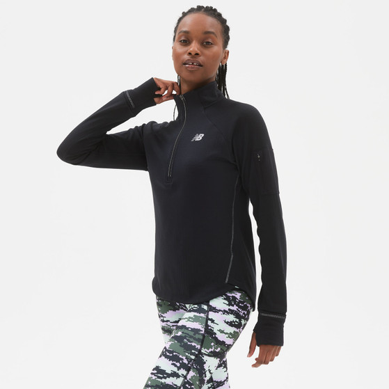New Balance Heat Grid Half-Zip Longsleeve Dames