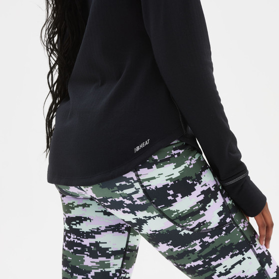 New Balance Heat Grid Half-Zip Longsleeve Dames