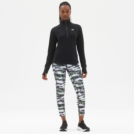 New Balance Heat Grid Half-Zip Longsleeve Dames