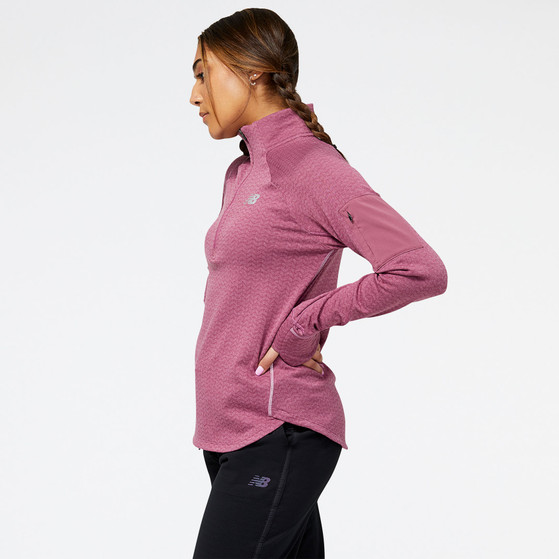 NEW BALANCE HEAT HALF ZIP Longsleeve DAMEN