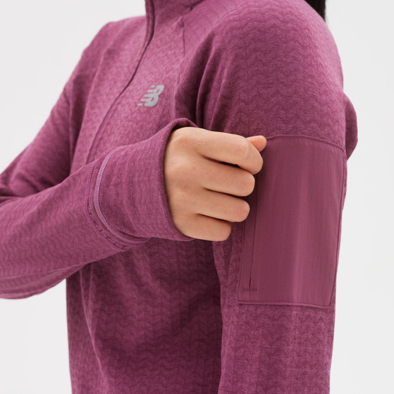 NEW BALANCE HEAT HALF ZIP Longsleeve DAMEN